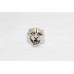 Oxidized Unisex Ring 925 Sterling silver lion face wild animal B 734